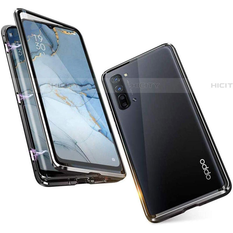 Funda Bumper Lujo Marco de Aluminio Espejo 360 Grados Carcasa M05 para Oppo Find X2 Lite