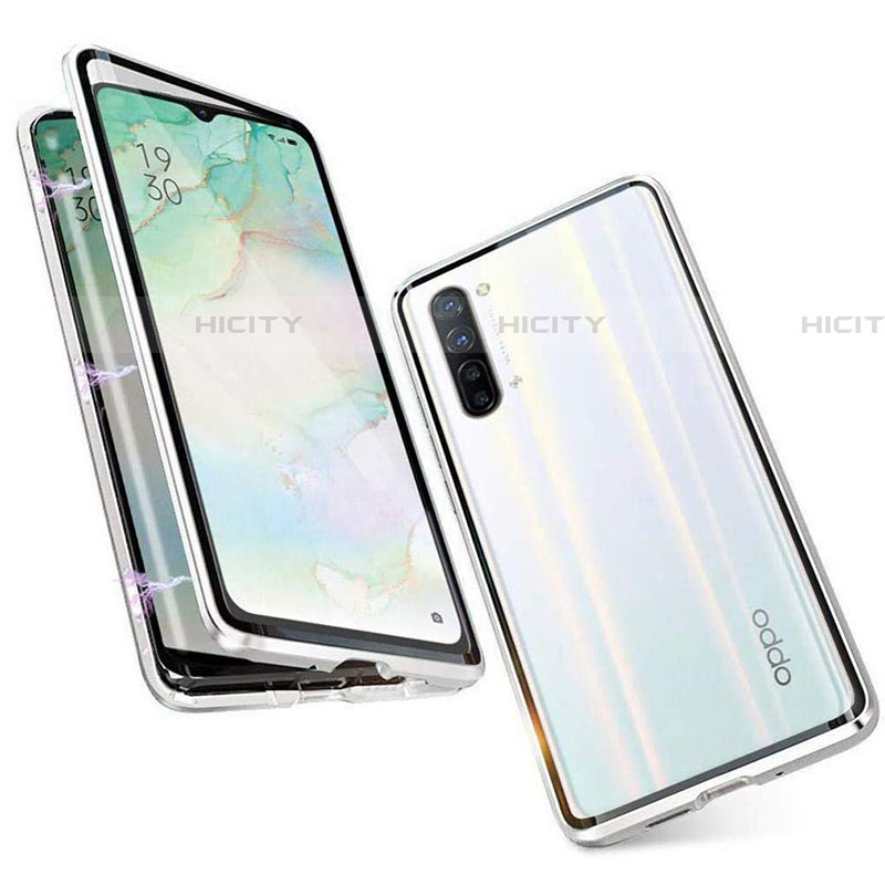 Funda Bumper Lujo Marco de Aluminio Espejo 360 Grados Carcasa M05 para Oppo Find X2 Lite