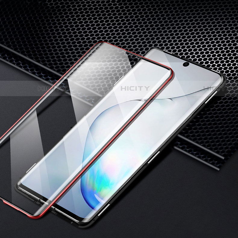 Funda Bumper Lujo Marco de Aluminio Espejo 360 Grados Carcasa M05 para Samsung Galaxy Note 10 Plus