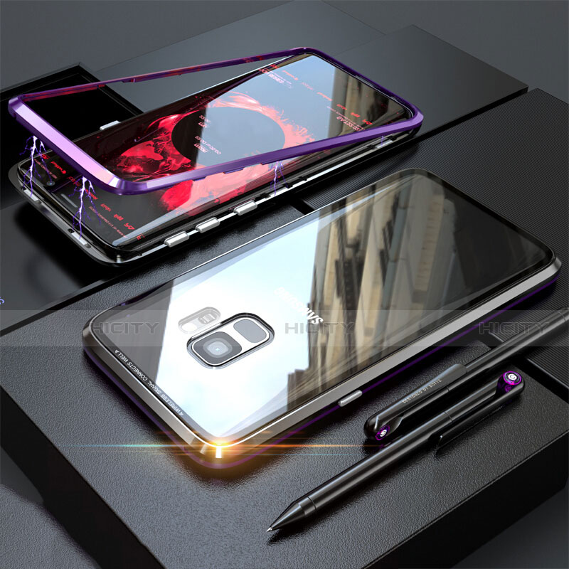 Funda Bumper Lujo Marco de Aluminio Espejo 360 Grados Carcasa M05 para Samsung Galaxy S9