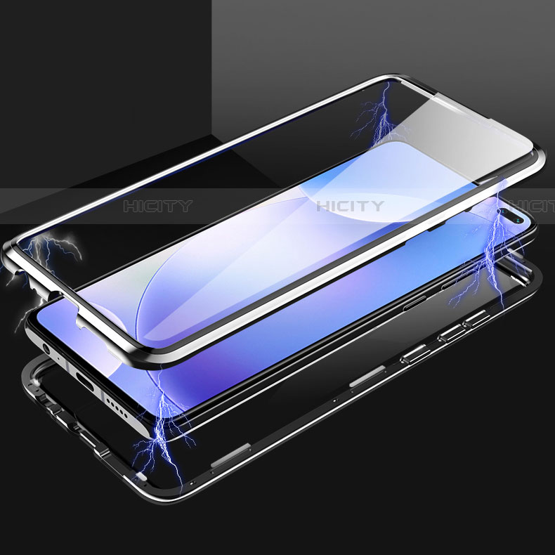 Funda Bumper Lujo Marco de Aluminio Espejo 360 Grados Carcasa M05 para Xiaomi Poco X2