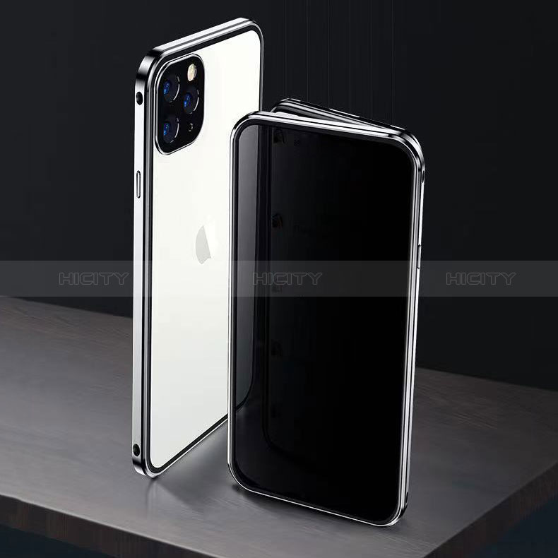 Funda Bumper Lujo Marco de Aluminio Espejo 360 Grados Carcasa M06 para Apple iPhone 14 Pro