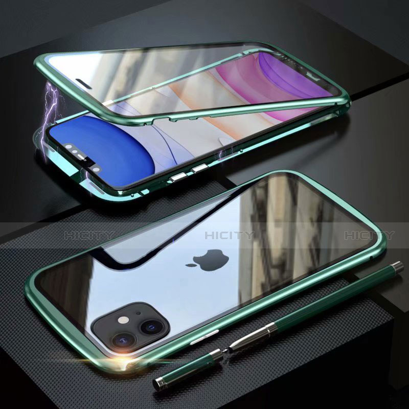 Funda Bumper Lujo Marco de Aluminio Espejo 360 Grados Carcasa M07 para Apple iPhone 11