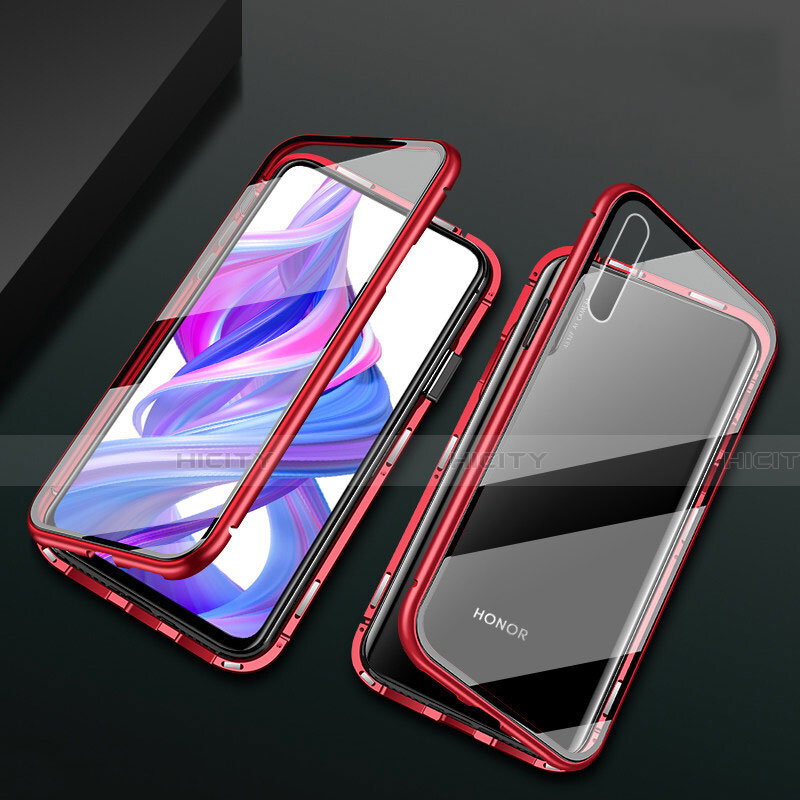 Funda Bumper Lujo Marco de Aluminio Espejo 360 Grados Carcasa M07 para Huawei Honor 9X Pro