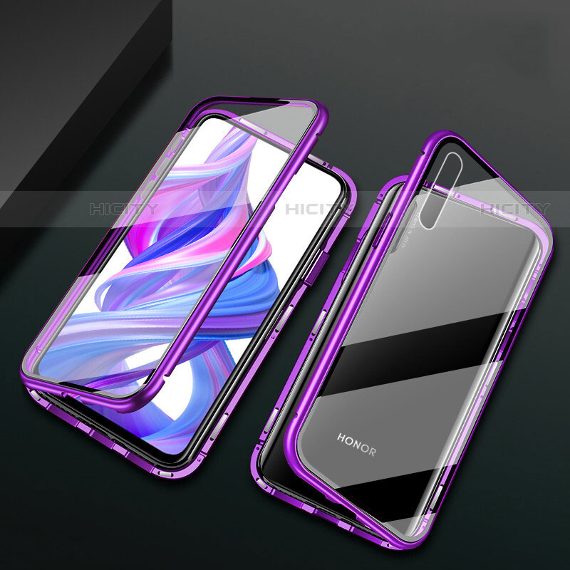 Funda Bumper Lujo Marco de Aluminio Espejo 360 Grados Carcasa M07 para Huawei Y9s