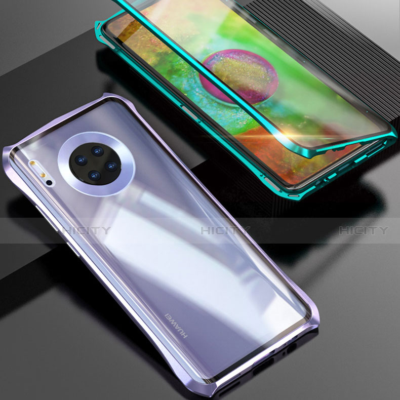 Funda Bumper Lujo Marco de Aluminio Espejo 360 Grados Carcasa M08 para Huawei Mate 30 Pro 5G