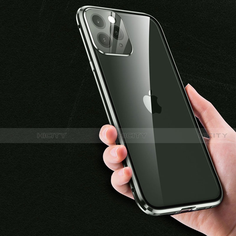 Funda Bumper Lujo Marco de Aluminio Espejo 360 Grados Carcasa M09 para Apple iPhone 14 Pro