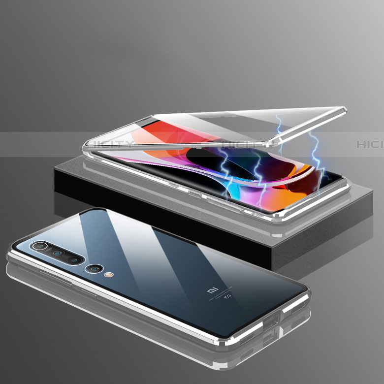Funda Bumper Lujo Marco de Aluminio Espejo 360 Grados Carcasa M10 para Xiaomi Mi 10
