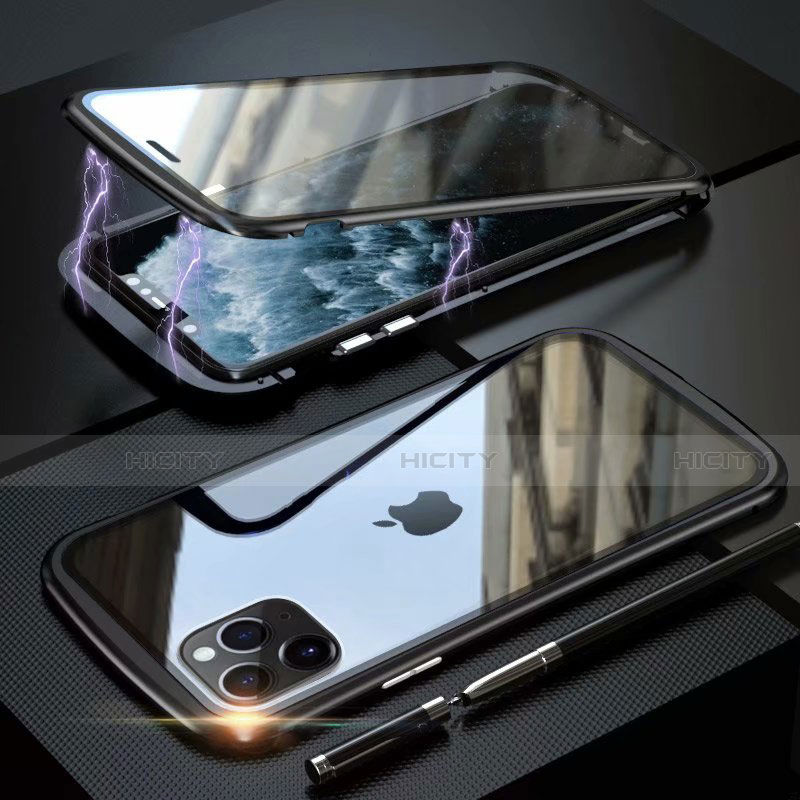 Funda Bumper Lujo Marco de Aluminio Espejo 360 Grados Carcasa M11 para Apple iPhone 11 Pro