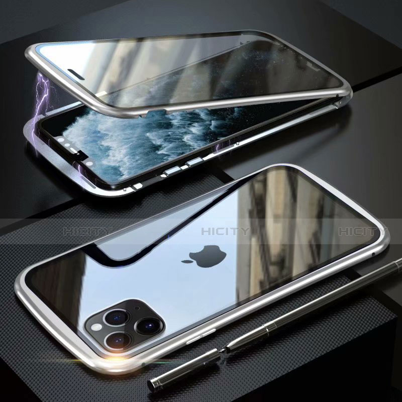 Funda Bumper Lujo Marco de Aluminio Espejo 360 Grados Carcasa M11 para Apple iPhone 11 Pro