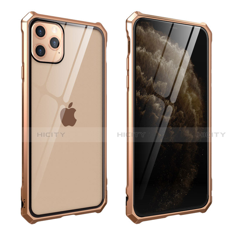 Funda Bumper Lujo Marco de Aluminio Espejo 360 Grados Carcasa M15 para Apple iPhone 11 Pro Max