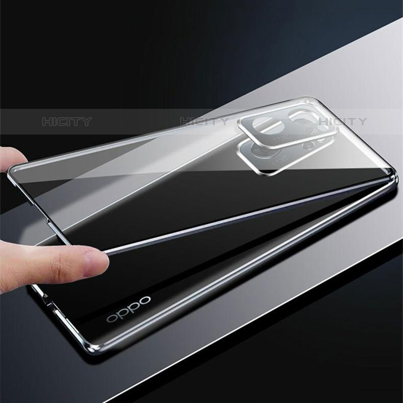 Funda Bumper Lujo Marco de Aluminio Espejo 360 Grados Carcasa P01 para OnePlus Nord N300 5G