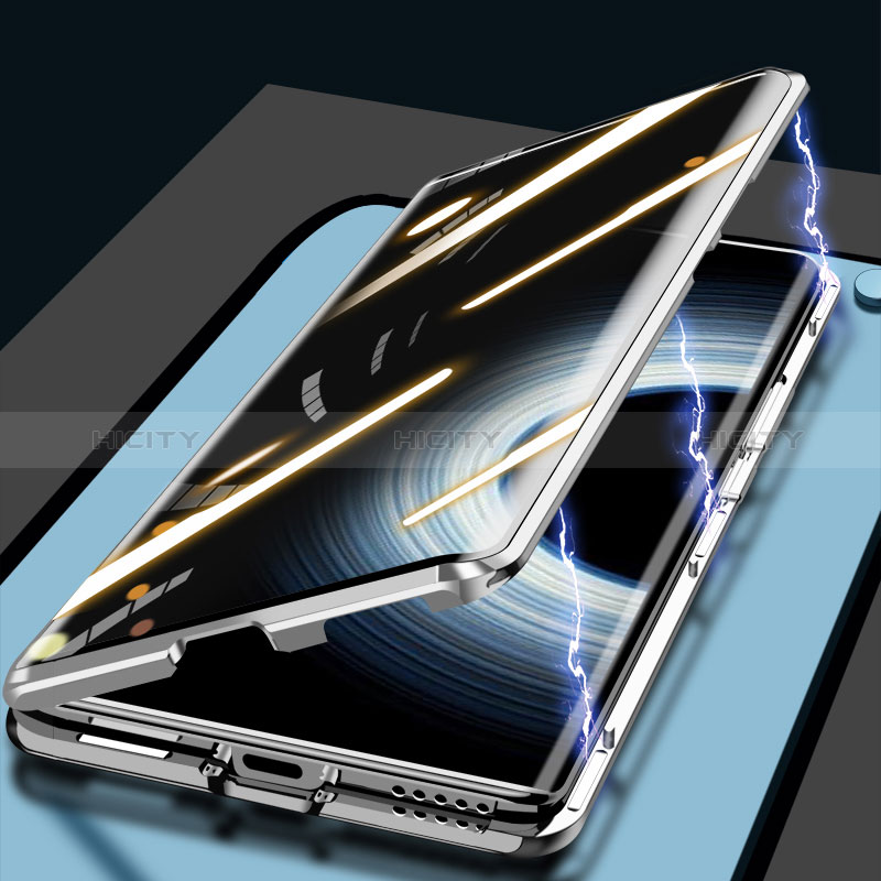 Funda Bumper Lujo Marco de Aluminio Espejo 360 Grados Carcasa P01 para Xiaomi Mi 12T Pro 5G