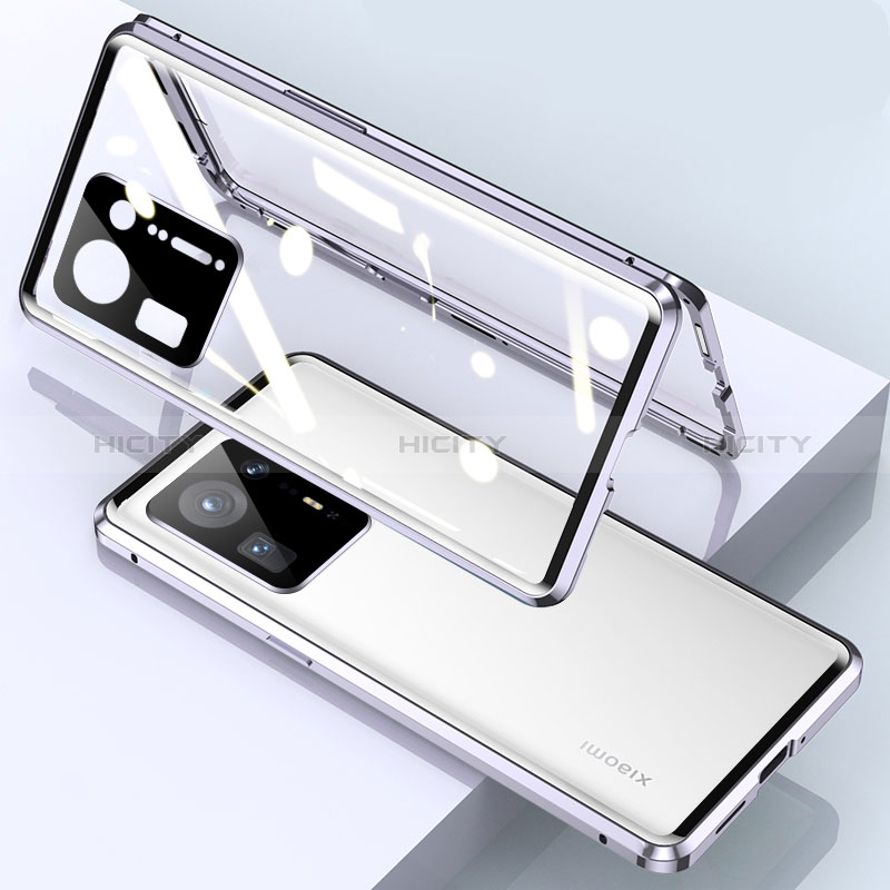 Funda Bumper Lujo Marco de Aluminio Espejo 360 Grados Carcasa P01 para Xiaomi Mi Mix 4 5G