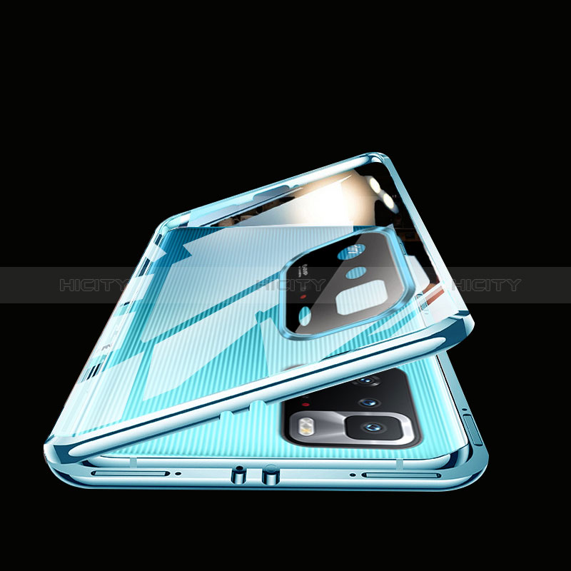Funda Bumper Lujo Marco de Aluminio Espejo 360 Grados Carcasa P01 para Xiaomi Poco X3 GT 5G
