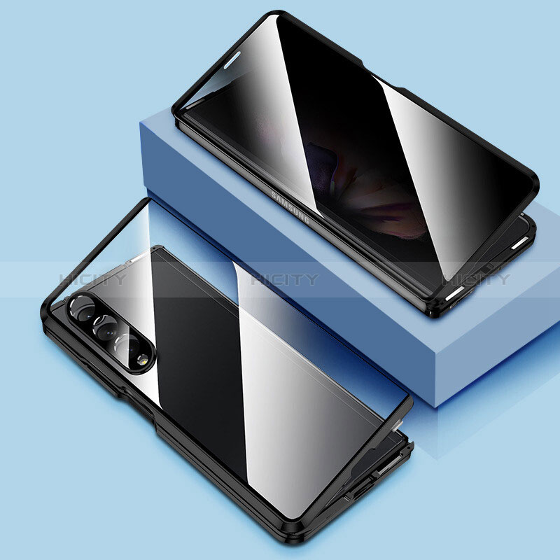 Funda Bumper Lujo Marco de Aluminio Espejo 360 Grados Carcasa P02 para Samsung Galaxy Z Fold3 5G