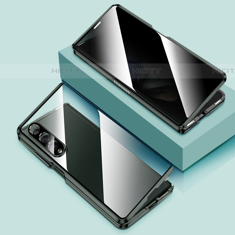 Funda Bumper Lujo Marco de Aluminio Espejo 360 Grados Carcasa P02 para Samsung Galaxy Z Fold4 5G