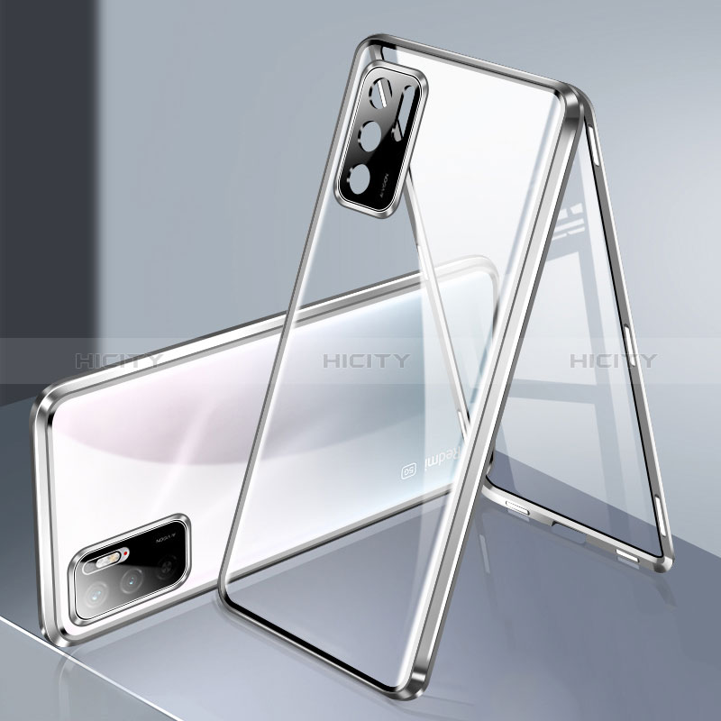 Funda Bumper Lujo Marco de Aluminio Espejo 360 Grados Carcasa P02 para Xiaomi Redmi Note 10 5G