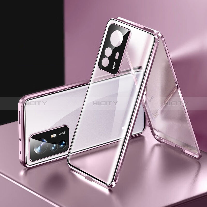 Funda Bumper Lujo Marco de Aluminio Espejo 360 Grados Carcasa P03 para Xiaomi Mi 12T 5G