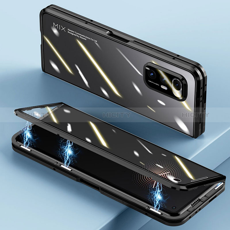 Funda Bumper Lujo Marco de Aluminio Espejo 360 Grados Carcasa P03 para Xiaomi Mix Fold 5G