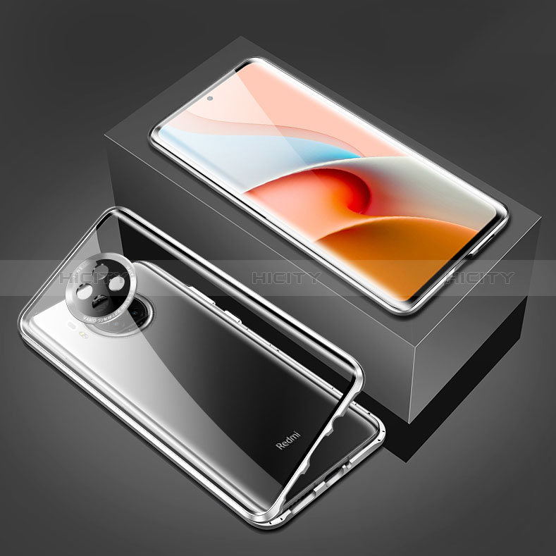 Funda Bumper Lujo Marco de Aluminio Espejo 360 Grados Carcasa P03 para Xiaomi Redmi Note 9T 5G