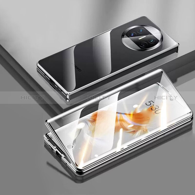 Funda Bumper Lujo Marco de Aluminio Espejo 360 Grados Carcasa P04 para Huawei Mate X5