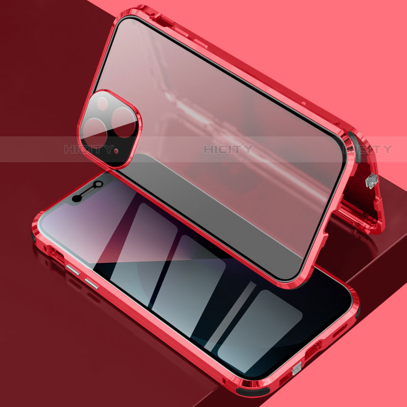 Funda Bumper Lujo Marco de Aluminio Espejo 360 Grados Carcasa para Apple iPhone 13 Mini