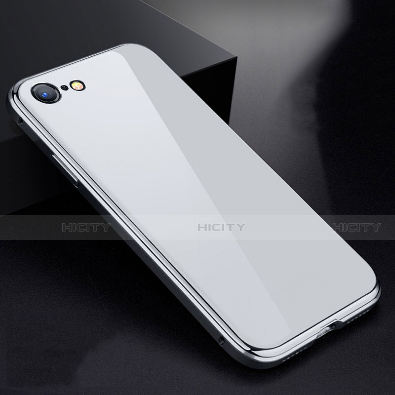 Funda Bumper Lujo Marco de Aluminio Espejo 360 Grados Carcasa para Apple iPhone SE (2020)