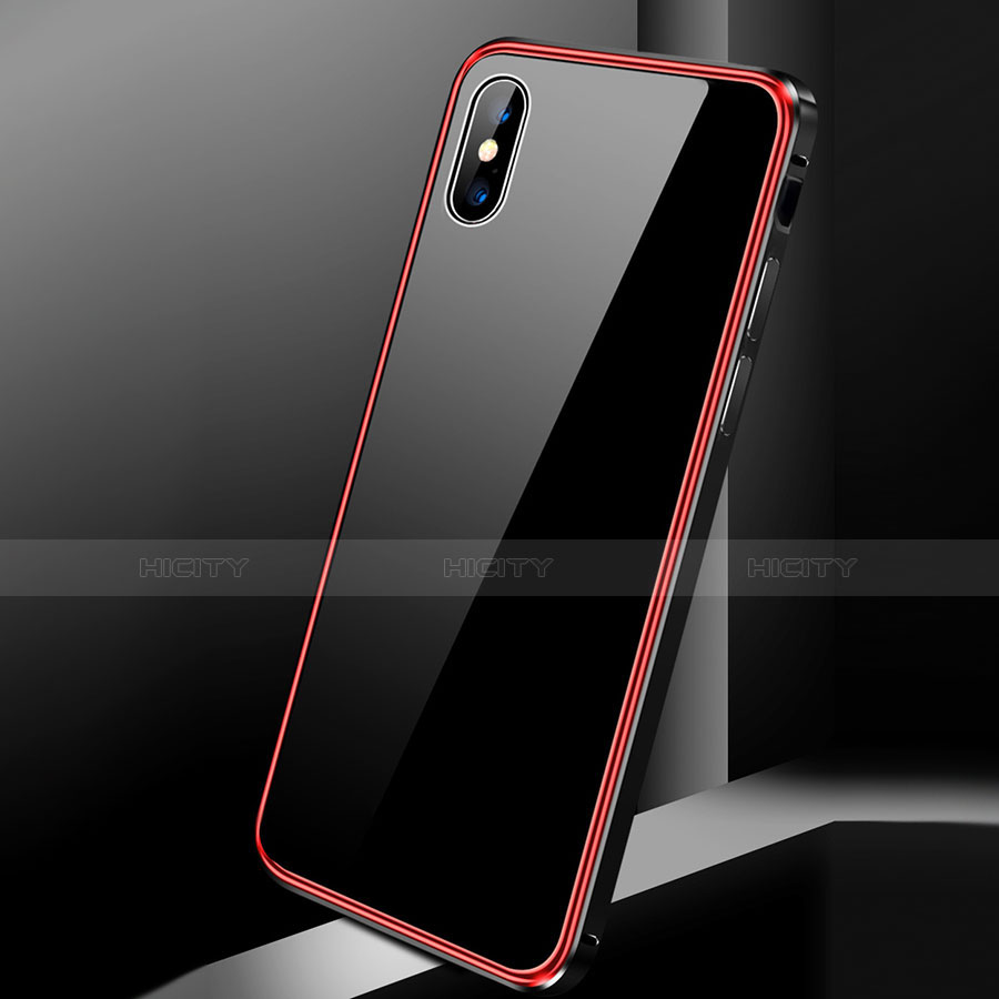 Funda Bumper Lujo Marco de Aluminio Espejo 360 Grados Carcasa para Apple iPhone X