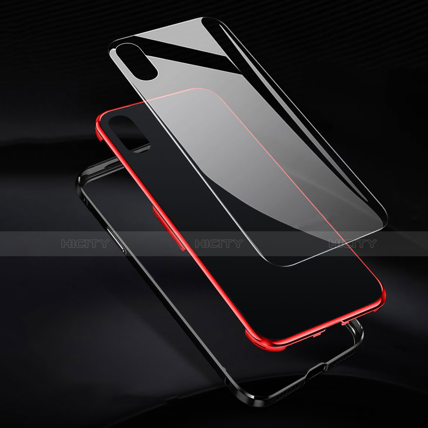 Funda Bumper Lujo Marco de Aluminio Espejo 360 Grados Carcasa para Apple iPhone X