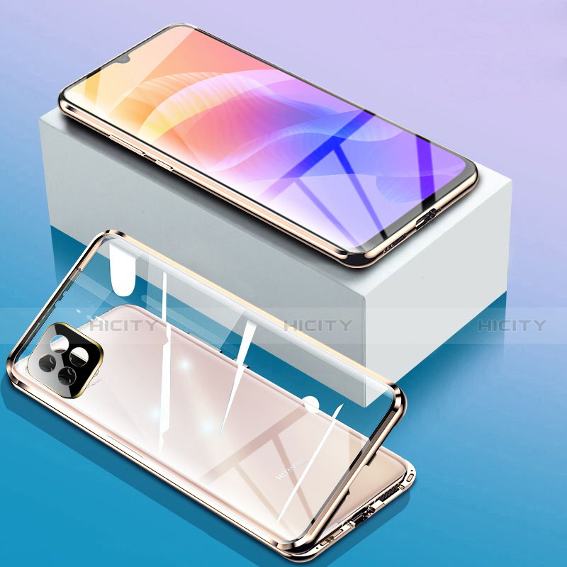 Funda Bumper Lujo Marco de Aluminio Espejo 360 Grados Carcasa para Huawei Enjoy 20 5G