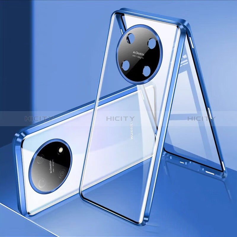 Funda Bumper Lujo Marco de Aluminio Espejo 360 Grados Carcasa para Huawei Enjoy 50 Pro