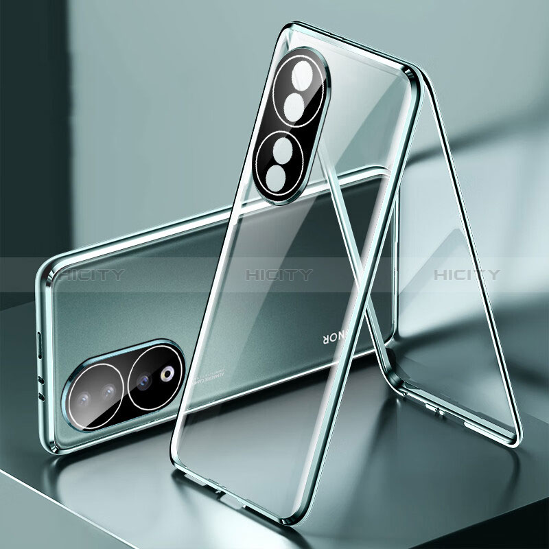 Funda Bumper Lujo Marco de Aluminio Espejo 360 Grados Carcasa para Huawei Honor 90 5G