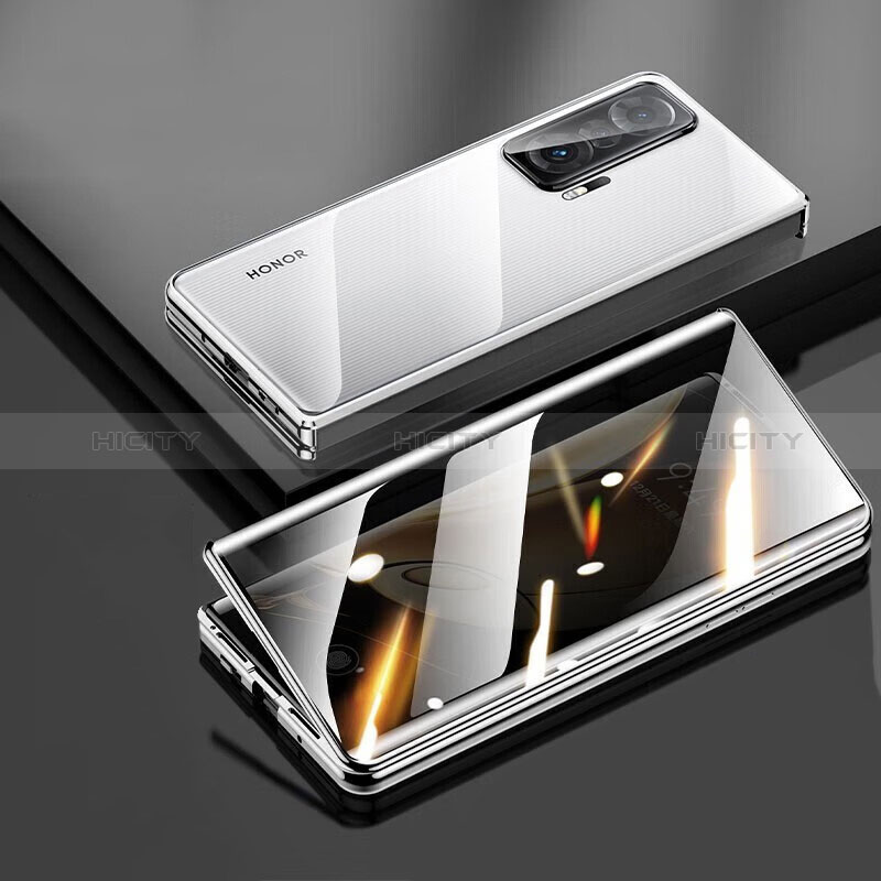 Funda Bumper Lujo Marco de Aluminio Espejo 360 Grados Carcasa para Huawei Honor Magic V 5G