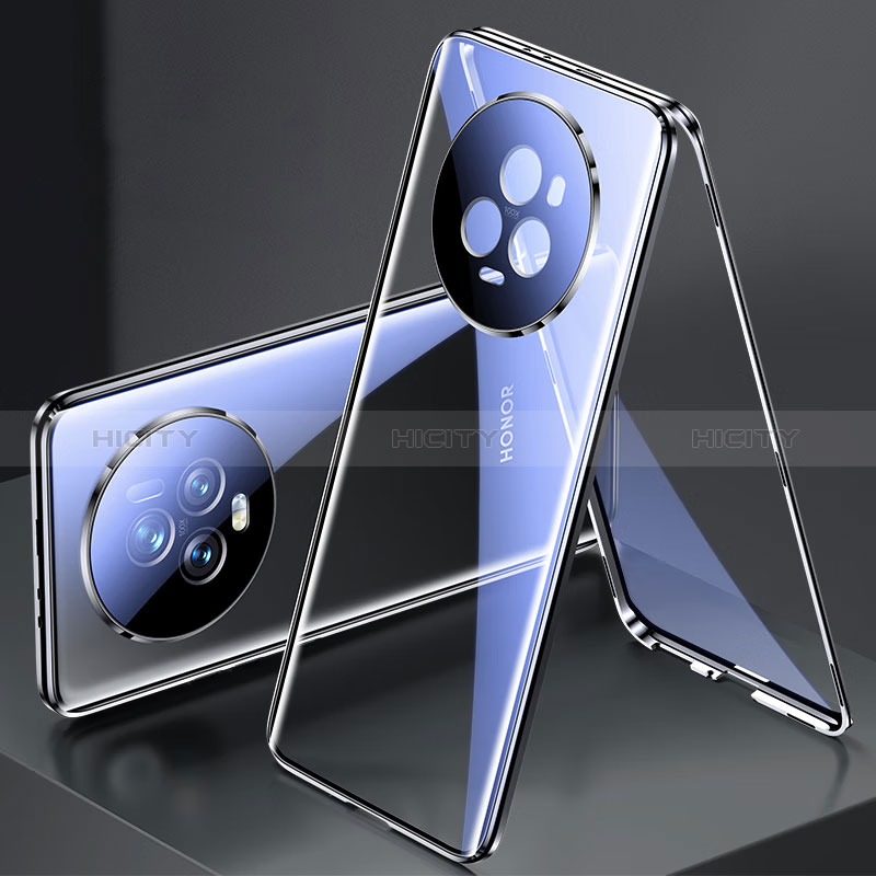 Funda Bumper Lujo Marco de Aluminio Espejo 360 Grados Carcasa para Huawei Honor Magic5 5G