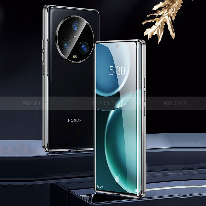 Funda Bumper Lujo Marco de Aluminio Espejo 360 Grados Carcasa para Huawei Honor Magic5 5G