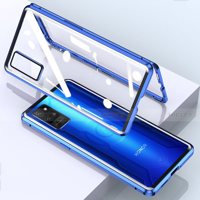 Funda Bumper Lujo Marco de Aluminio Espejo 360 Grados Carcasa para Huawei Honor Play4 Pro 5G