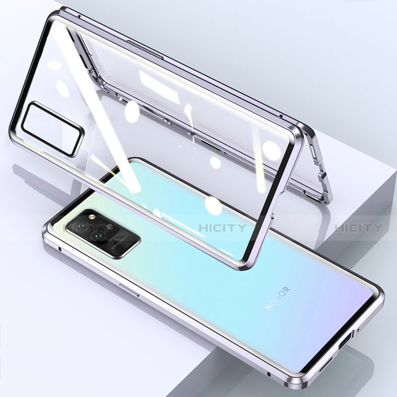 Funda Bumper Lujo Marco de Aluminio Espejo 360 Grados Carcasa para Huawei Honor Play4 Pro 5G