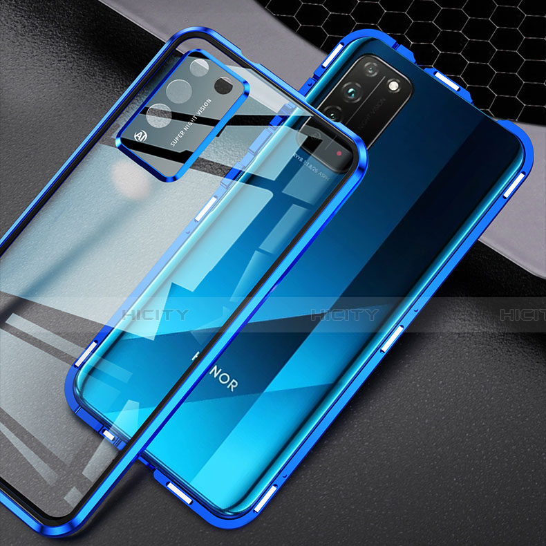 Funda Bumper Lujo Marco de Aluminio Espejo 360 Grados Carcasa para Huawei Honor X10 5G