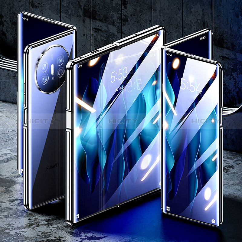 Funda Bumper Lujo Marco de Aluminio Espejo 360 Grados Carcasa para Huawei Mate X5