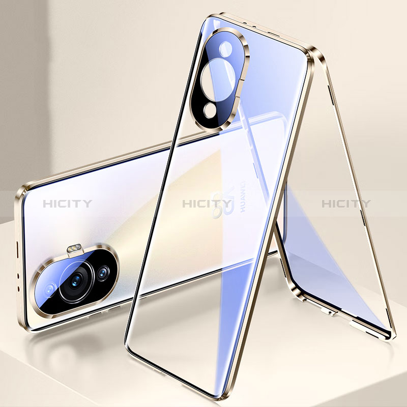 Funda Bumper Lujo Marco de Aluminio Espejo 360 Grados Carcasa para Huawei Nova 11 Pro