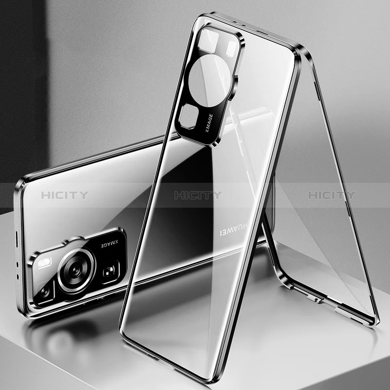 Funda Bumper Lujo Marco de Aluminio Espejo 360 Grados Carcasa para Huawei P60