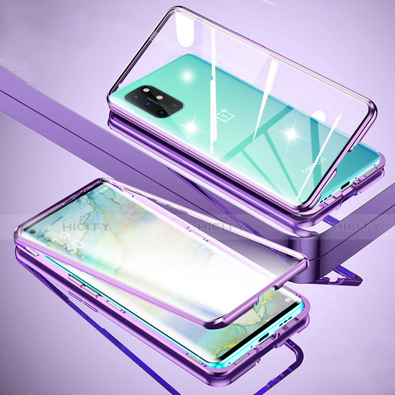 Funda Bumper Lujo Marco de Aluminio Espejo 360 Grados Carcasa para OnePlus 8T 5G