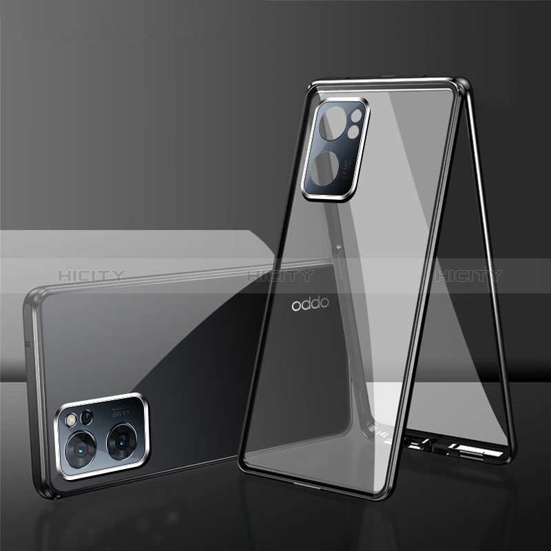 Funda Bumper Lujo Marco de Aluminio Espejo 360 Grados Carcasa para Oppo A77 5G