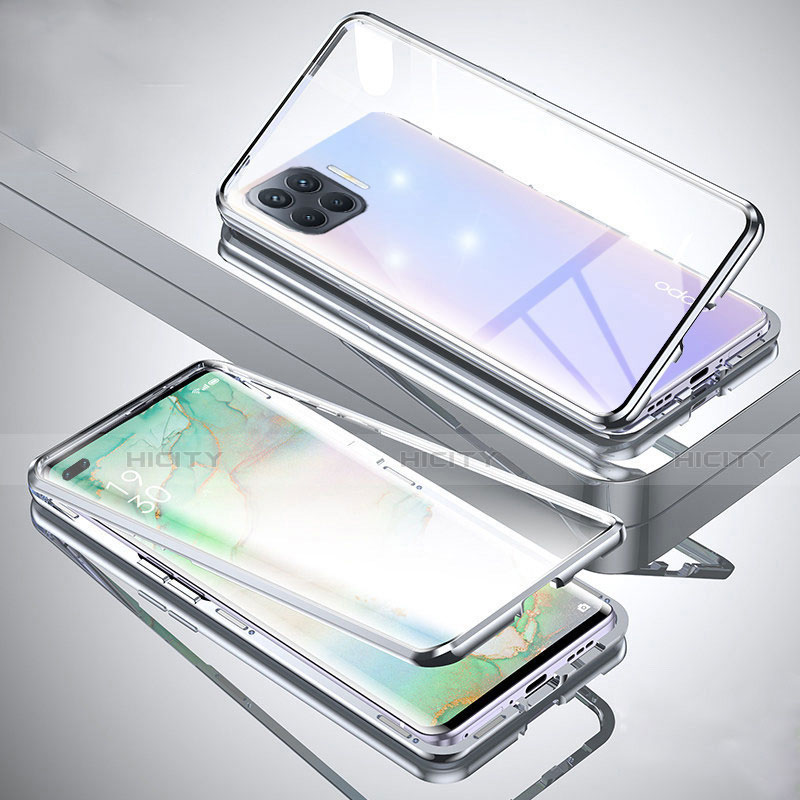 Funda Bumper Lujo Marco de Aluminio Espejo 360 Grados Carcasa para Oppo A93