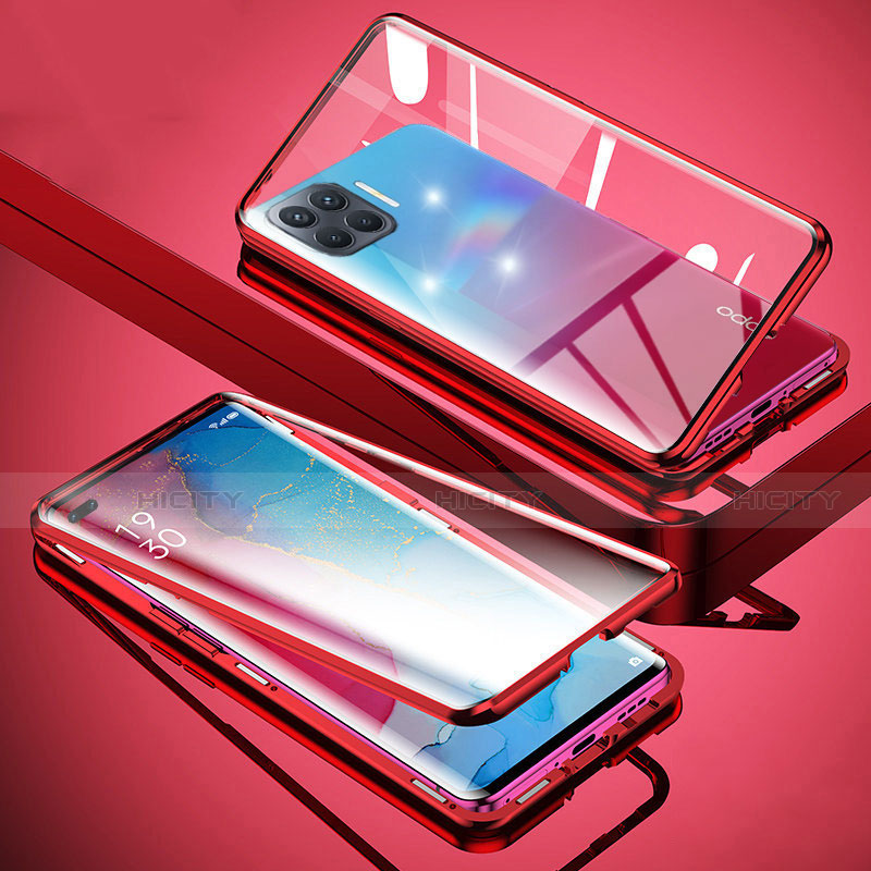 Funda Bumper Lujo Marco de Aluminio Espejo 360 Grados Carcasa para Oppo A93