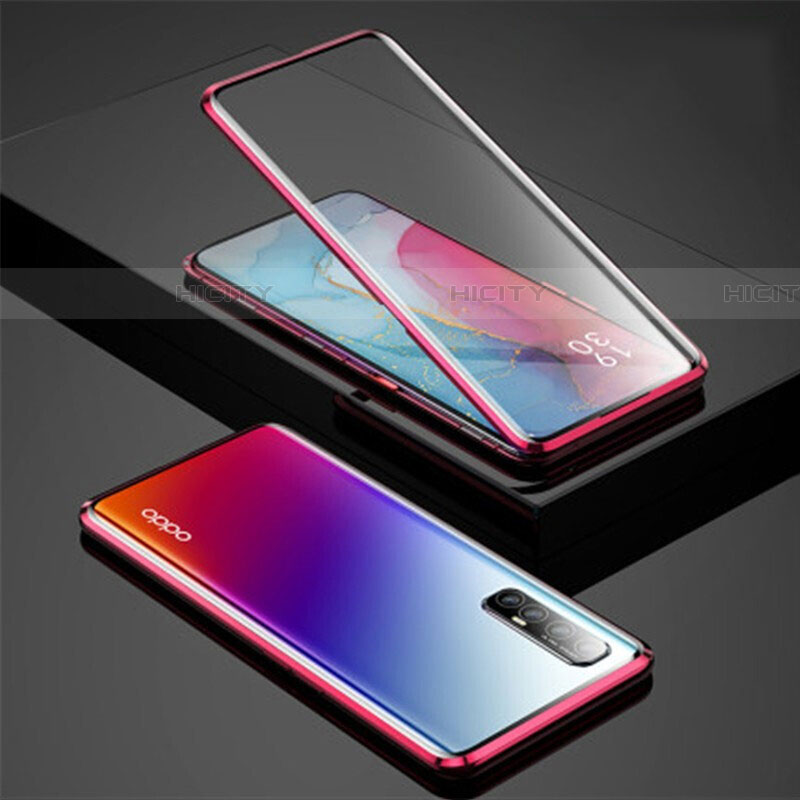 Funda Bumper Lujo Marco de Aluminio Espejo 360 Grados Carcasa para Oppo Find X2 Neo