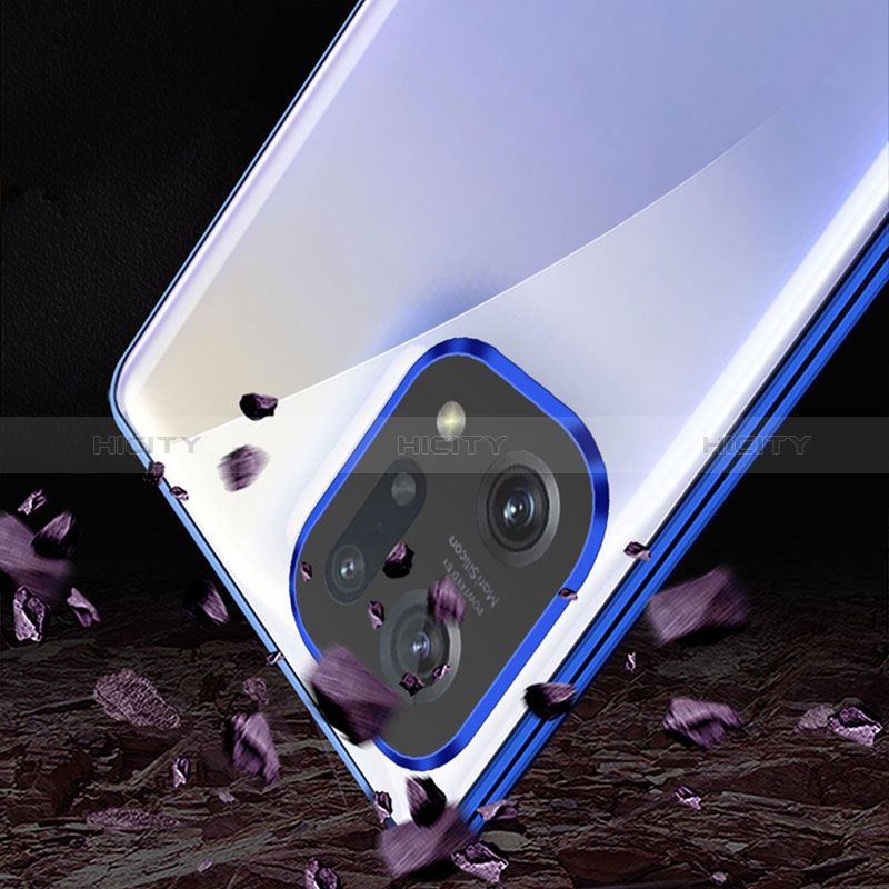 Funda Bumper Lujo Marco de Aluminio Espejo 360 Grados Carcasa para Oppo Find X5 5G