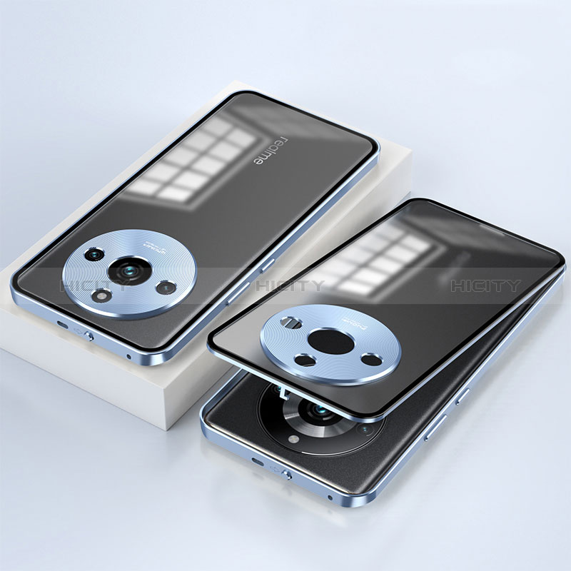 Funda Bumper Lujo Marco de Aluminio Espejo 360 Grados Carcasa para Realme 11 Pro 5G