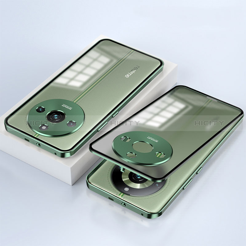 Funda Bumper Lujo Marco de Aluminio Espejo 360 Grados Carcasa para Realme 11 Pro 5G